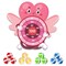 4E's Novelty Valentine Dart Board with 12 Sticky Balls - 30" Large Heart Shaped Darts Board, Kids Dart Board Indoor/Outdoor, Classroom Exchange Fun Games, Fun Valentine's Day Games for Kids Party